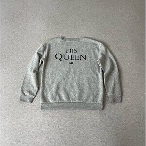 His Queen Women’s Back Graphic Fleece Pullover Sweater